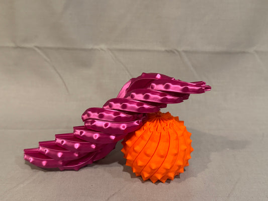 Articulated Spiral Sphere – 3D Printed Fidget & Display Piece