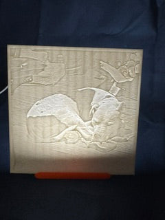 3D printed Personalized Lithophane - Custom Photo