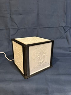 3d printed Lithophane box with light