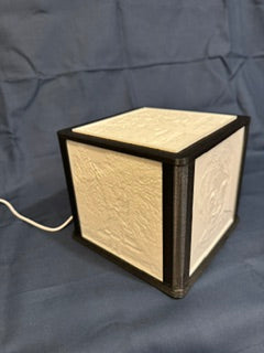 3d printed Lithophane box with light